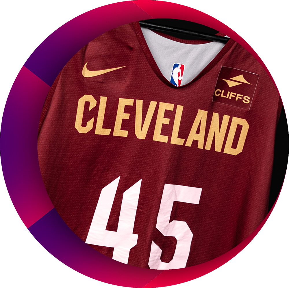 DONOVAN MITCHELL – CLEVELAND CAVALIERS WORN PRACTICE JERSEY