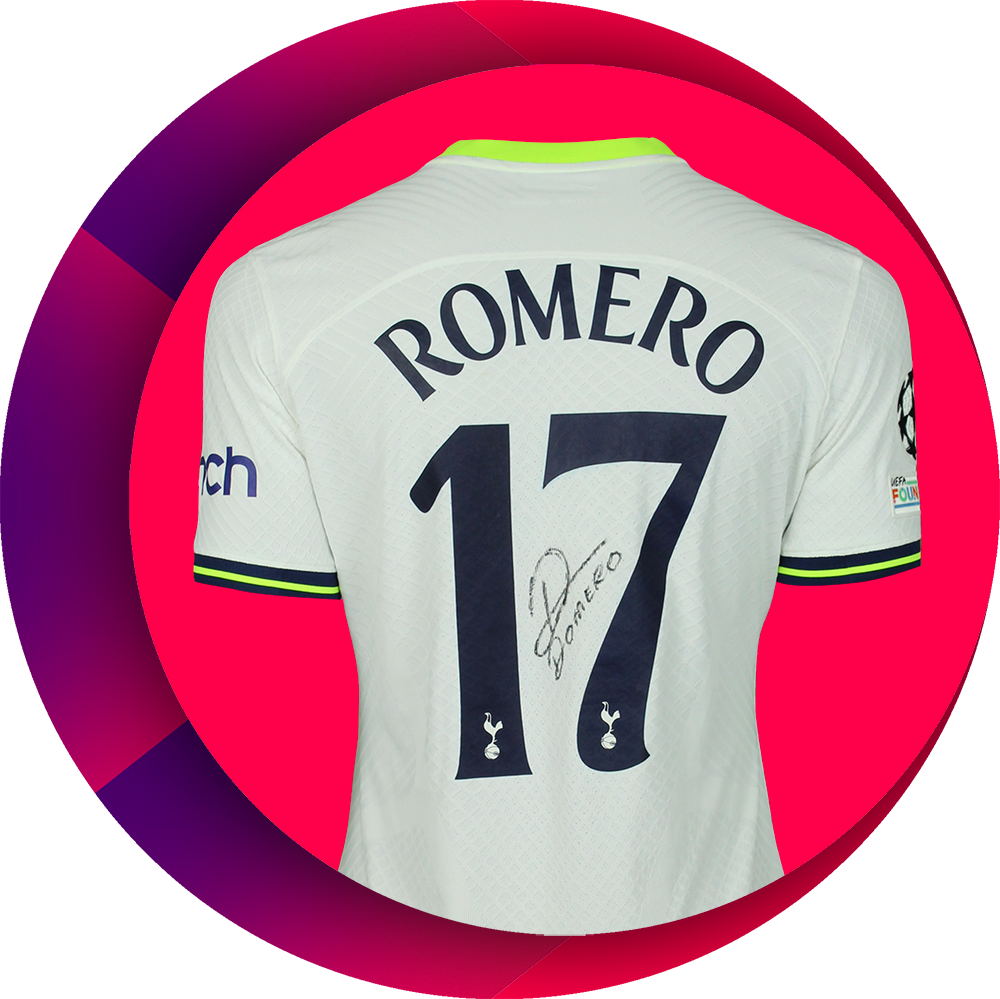 CRISTIAN ROMERO – TOTTENHAM HOTSPUR FC MATCH WORN JERSEY