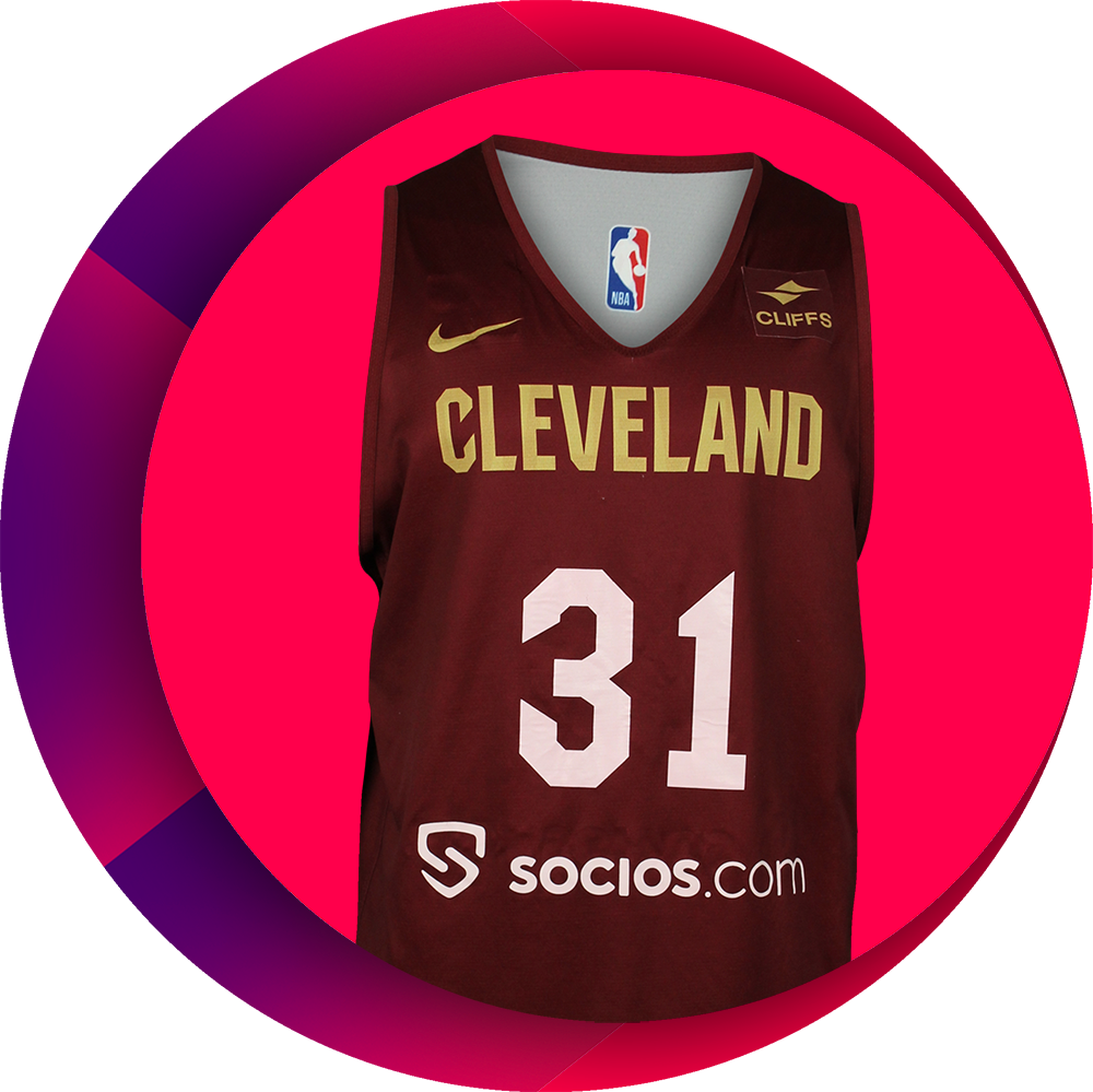 JARRETT ALLEN – CLEVELAND CAVALIERS WORN PRACTICE JERSEY