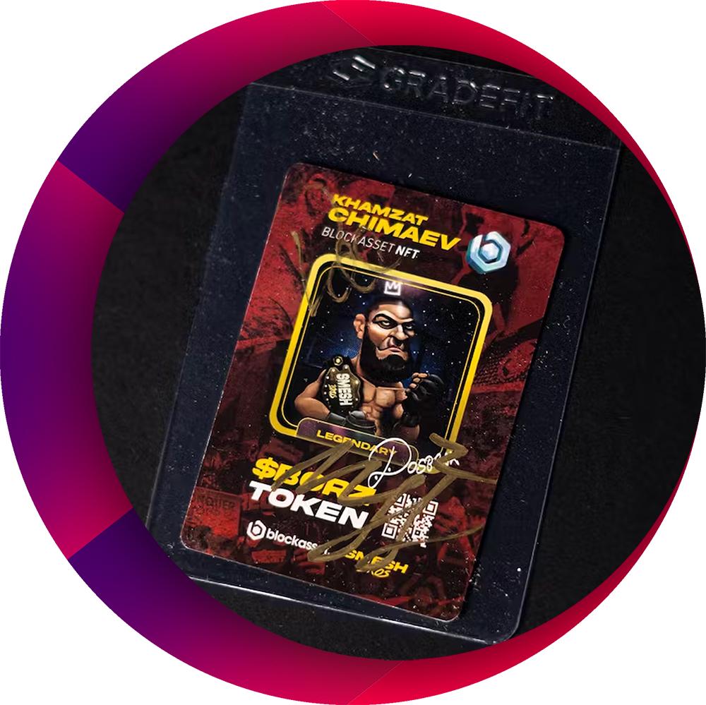 KHAMZAT CHIMAEV – SIGNED TRADING CARD