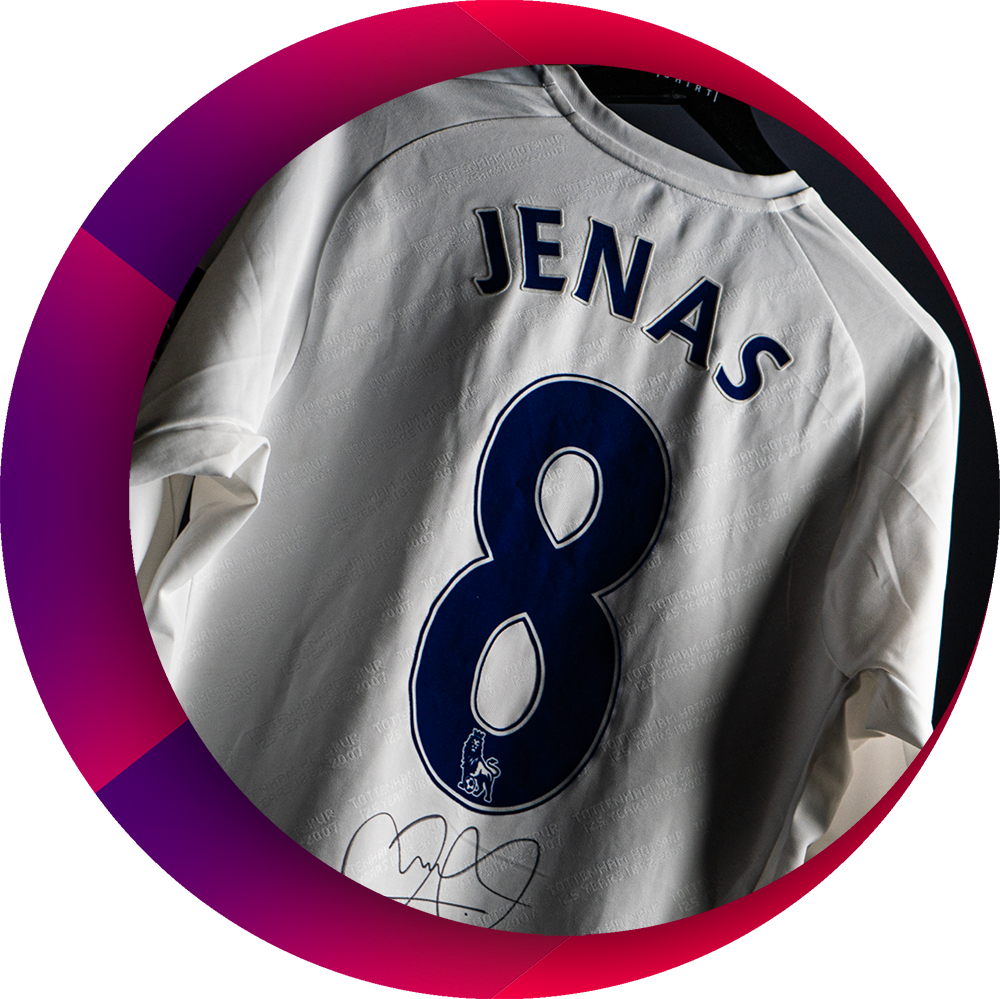 JERMAINE JENAS – TOTTENHAM HOTSPUR FC MATCH WORN JERSEY